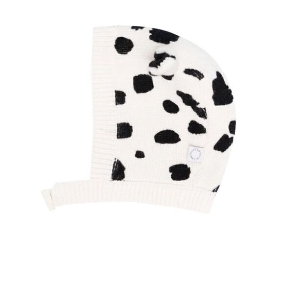 Stella McCartney Kids Dalmatian spots knitted hat, 18-24months - Picture 2 of 6